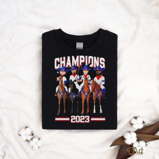 Official Texas Champions 2023 Cowboy Riding Horse T Shirt