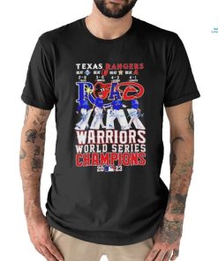 Official Texas Rangers Road Warriors World Series Champions 2023 Abbey Road Signatures Shirt