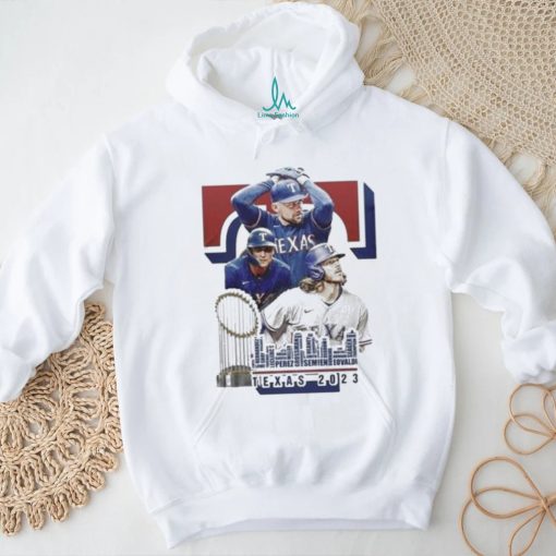 Official Texas Rangers Skyline 2023 World Series Capital One Shirt