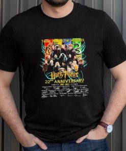 Official Thank You For The Memories Harry Potter 22nd Anniversary 2001 2023 Signatures Shirt