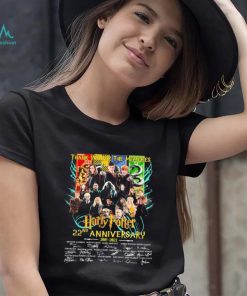 Official Thank You For The Memories Harry Potter 22nd Anniversary 2001 2023 Signatures Shirt