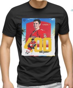 Official The Florida Panthers Evan Rodrigues 400 NHL Games T Shirt