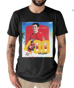 Official The Florida Panthers Evan Rodrigues 400 NHL Games T Shirt