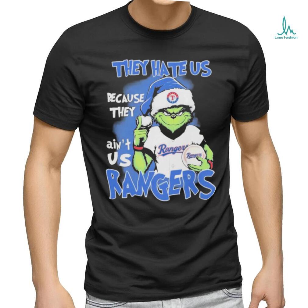 Official The Grinch Christmas They Hate Us Because They Ain’t Us Texas Rangers Football T Shirt Official The Grinch Christmas They Hate Us Because They Ain’t Us Texas Rangers Football T Shirt