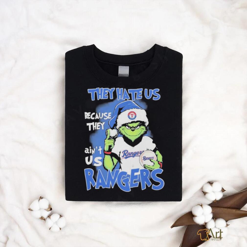 Official The Grinch Christmas They Hate Us Because They Ain’t Us Texas Rangers Football T Shirt Official The Grinch Christmas They Hate Us Because They Ain’t Us Texas Rangers Football T Shirt