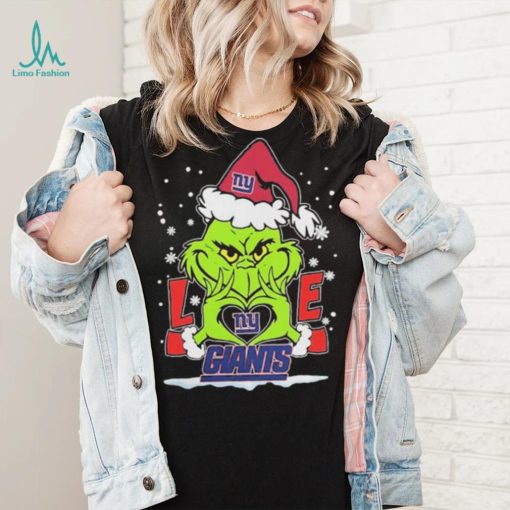 Official The Grinch Love Heart New York Giants Football Christmas 2023 shirt