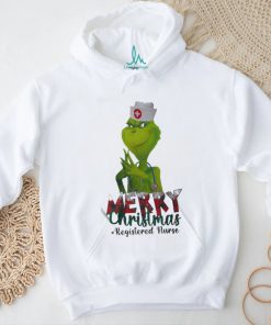 Official The Grinch Merry Christmas Registered Nurse T Shirt