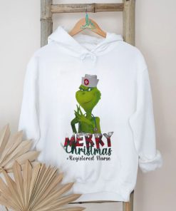 Official The Grinch Merry Christmas Registered Nurse T Shirt