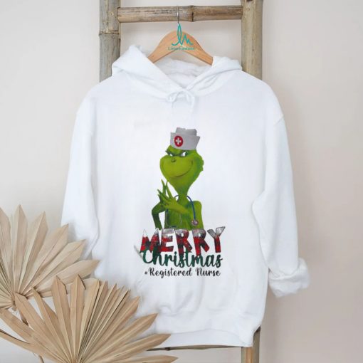 Official The Grinch Merry Christmas Registered Nurse T Shirt