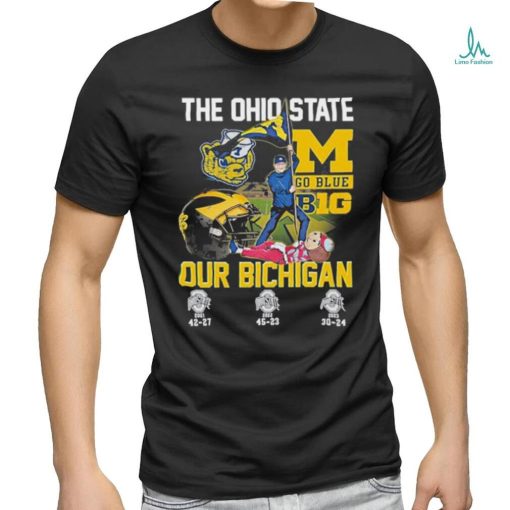 Official The Ohio State Go Blue B1G Our Bichigan T Shirt