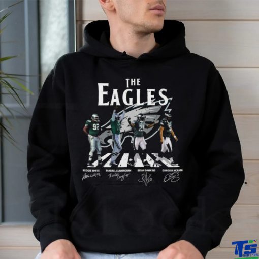 Official The Philadelphia Eagles Abbey road signatures 2023 Shirt