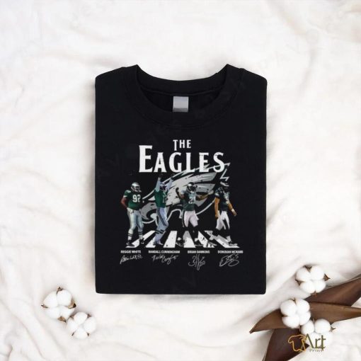 Official The Philadelphia Eagles Abbey road signatures 2023 Shirt