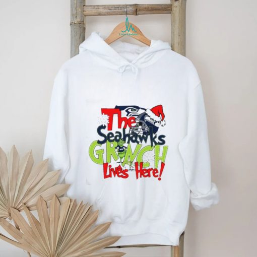 Official The Seahawks Grinch Lives Here Christmas Shirt