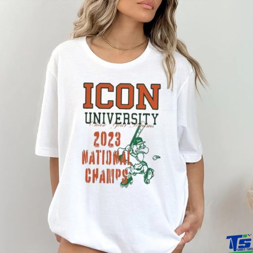 Official The icon university 2023 champs T shirt