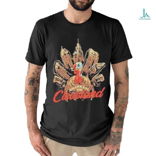 Official Turkey Cleveland City Thankful For Thanksgiving Day Shirt