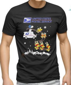 Official United states postal service santa Snoopy and reindeer Woodstock Christmas shirt, hoodie, sweater, long sleeve and tank top Official United states postal service santa Snoopy and reindeer Woodstock Christmas shirt