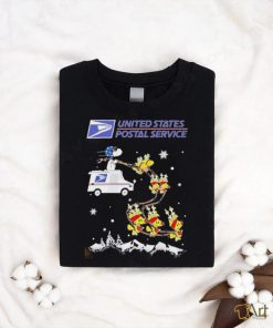 Official United states postal service santa Snoopy and reindeer Woodstock Christmas shirt, hoodie, sweater, long sleeve and tank top Official United states postal service santa Snoopy and reindeer Woodstock Christmas shirt