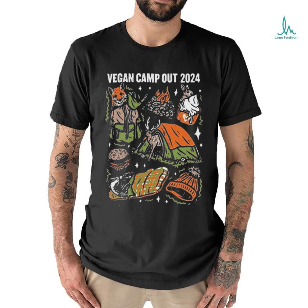 Official Vegan Camp Out 2024 Shirt Limotees