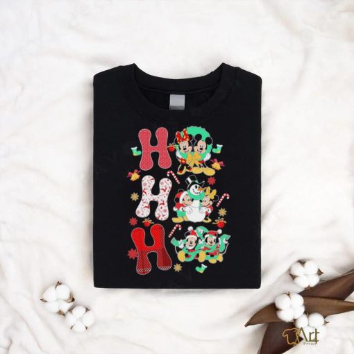 Official Vintage Disney Christmas Ho Ho Ho Mickey Mouse Minnie Mouse And Friends Xmas Disney T Shirt