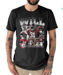 Official William anderson jr. Alabama crimson tide national Football league Shirt