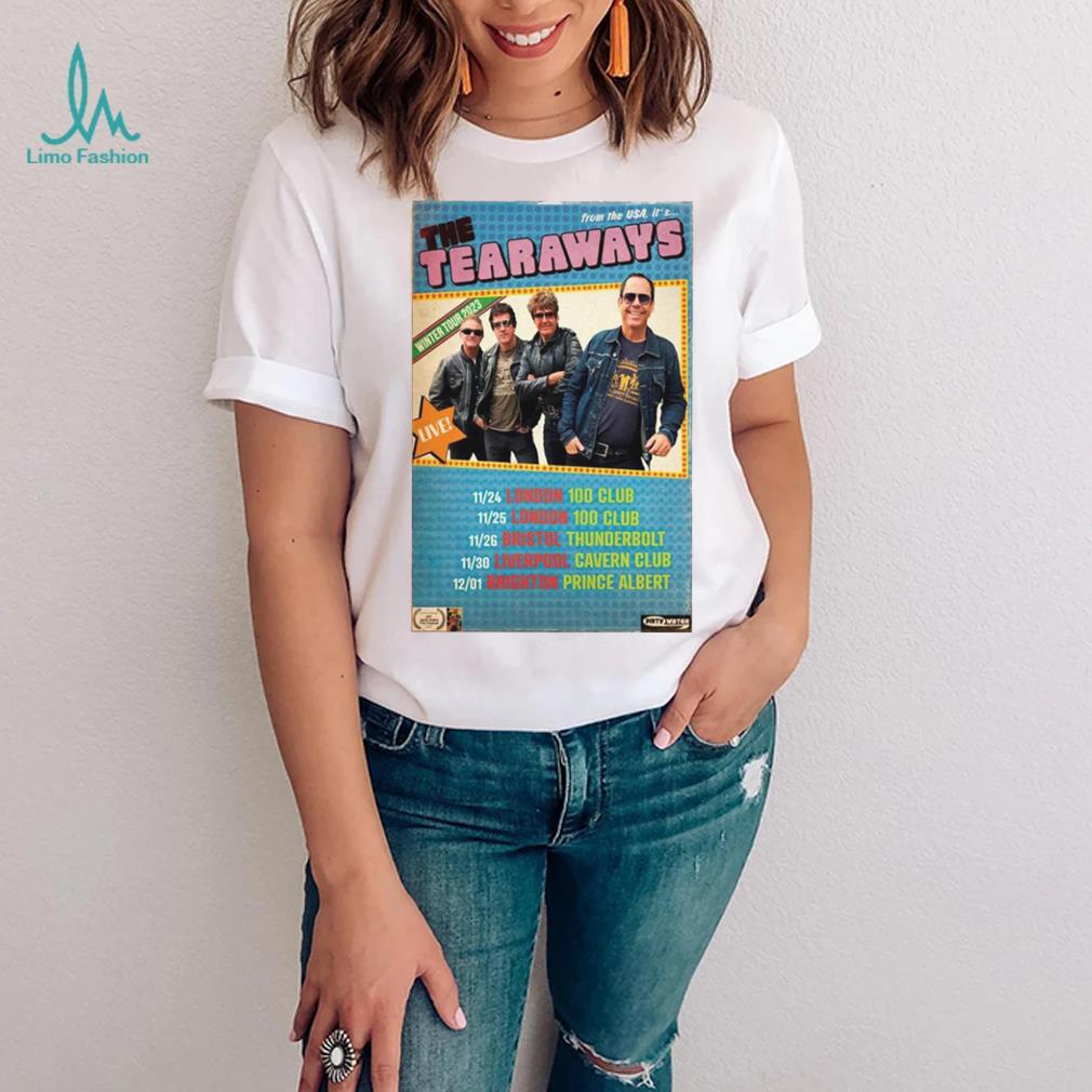 Official Winter Tour 2023 The Tearaways Poster shirt Official Winter Tour 2023 The Tearaways Poster shirt