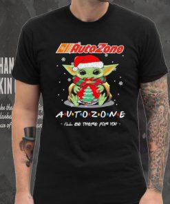 Official baby Yoda hug ball hat santa Autozone I’ll be there for you merry christmas shirt