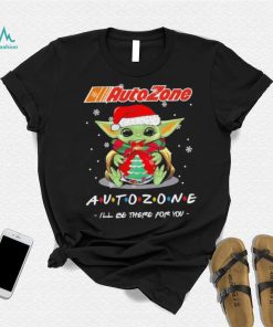 Official baby Yoda hug ball hat santa Autozone I’ll be there for you merry christmas shirt