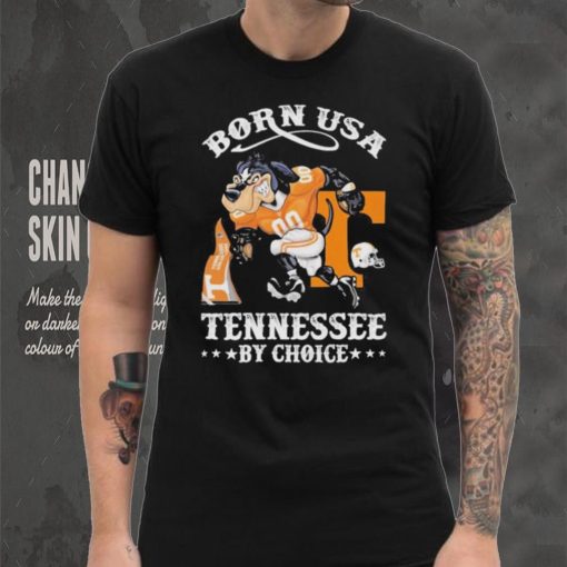 Official born usa Tennessee by choice mascot 2023 shirt