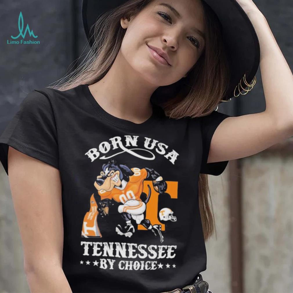 Official born usa Tennessee by choice mascot 2023 shirt Official born usa Tennessee by choice mascot 2023 shirt