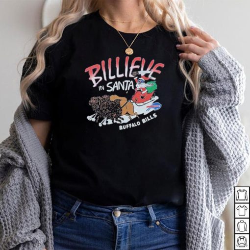 Official buffalo Bills Christmas Billieve In Santa T Shirt