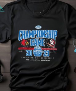 Official charlotte, NC 2023 ACC Championship Game Louisville Cardinals vs Florida State Seminoles Shirt