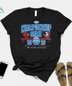 Official charlotte, NC 2023 ACC Championship Game Louisville Cardinals vs Florida State Seminoles Shirt