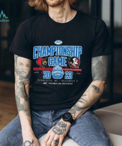 Official charlotte, NC 2023 ACC Championship Game Louisville Cardinals vs Florida State Seminoles Shirt