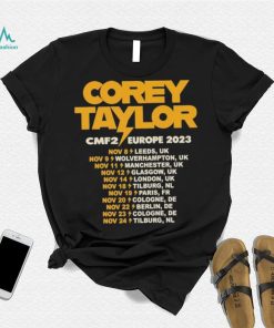 Official corey Taylor CMF2 Europe 2023 Tour T Shirts