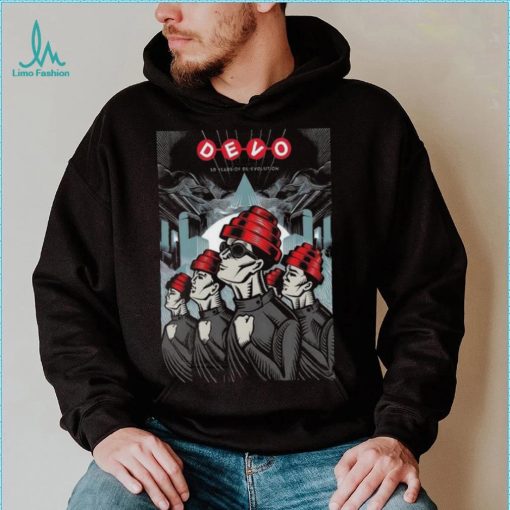 Official devo 50th Anniversary and Farewell Tour 2023 Poster Shirt