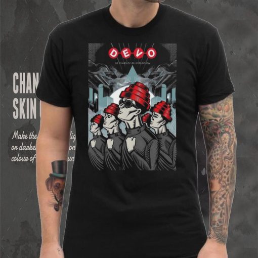Official devo 50th Anniversary and Farewell Tour 2023 Poster Shirt