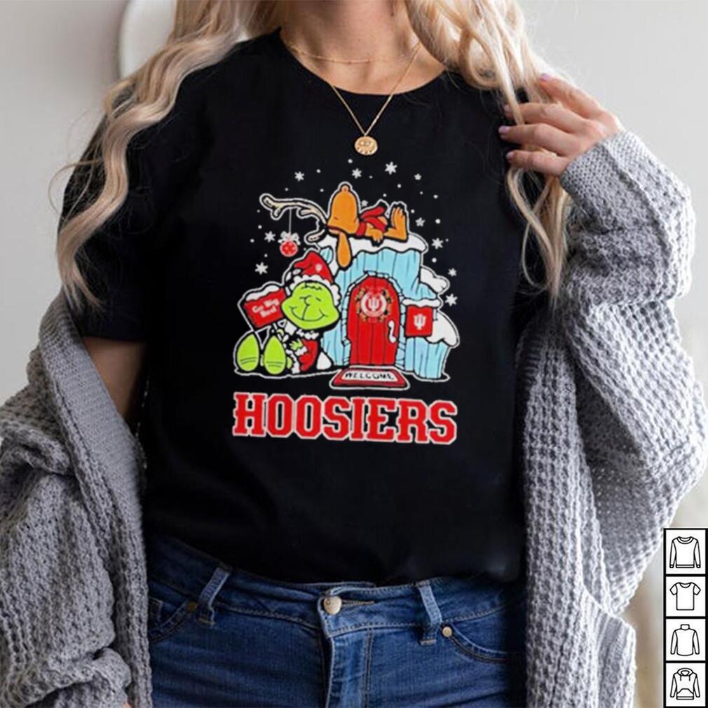 Official indiana Hoosiers Grinch Nuts Welcome Christmas T Shirt Official indiana Hoosiers Grinch Nuts Welcome Christmas T Shirt