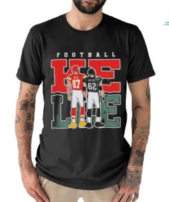 Official jason Kelce And Travis Kelce American Football T shirt