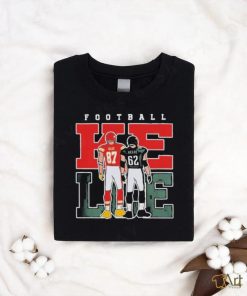 Official jason Kelce And Travis Kelce American Football T shirt