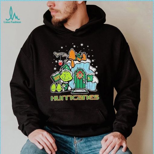 Official miami Hurricanes Grinch Nuts Welcome Christmas T Shirt