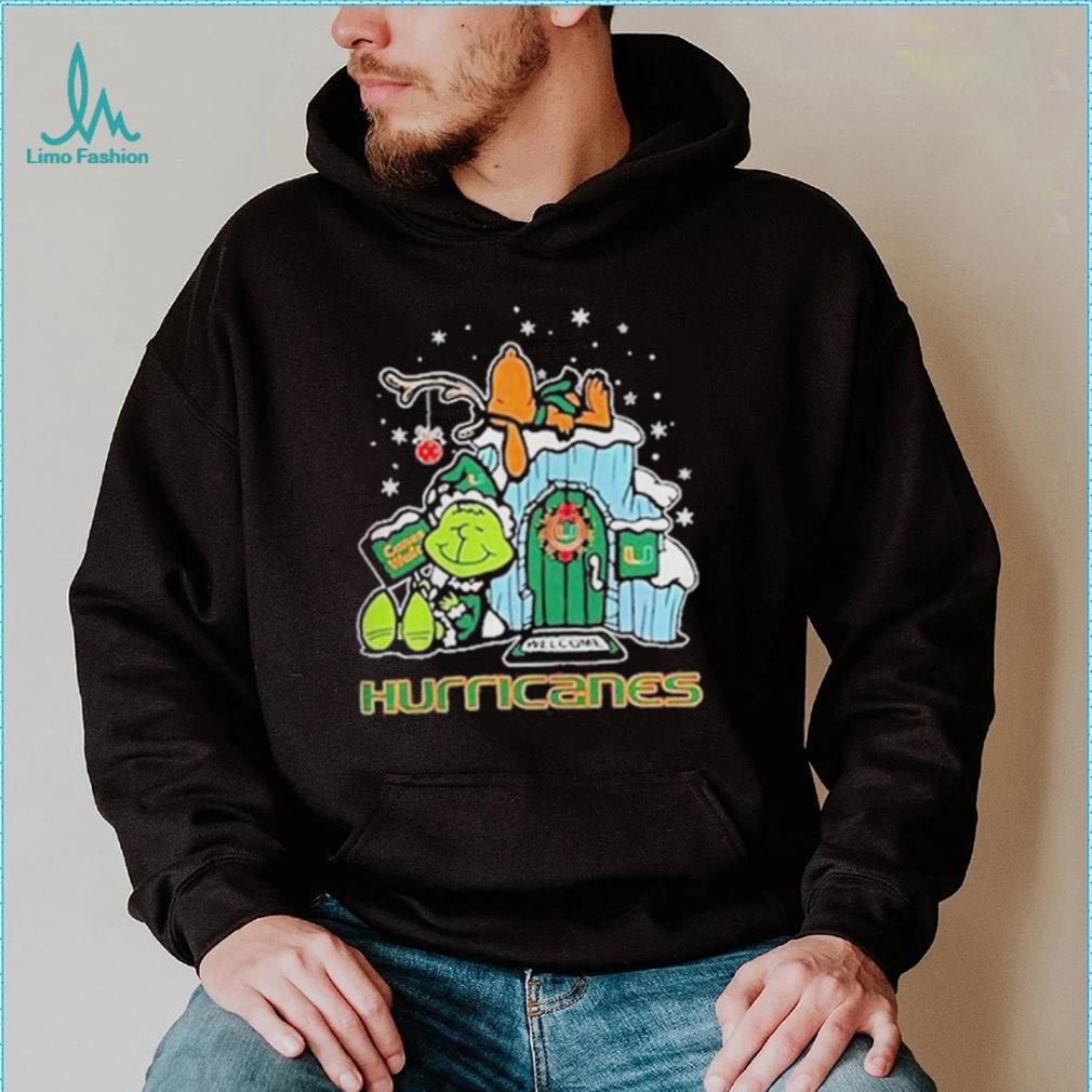 Official miami Hurricanes Grinch Nuts Welcome Christmas T Shirt Official miami Hurricanes Grinch Nuts Welcome Christmas T Shirt