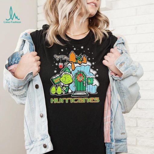 Official miami Hurricanes Grinch Nuts Welcome Christmas T Shirt