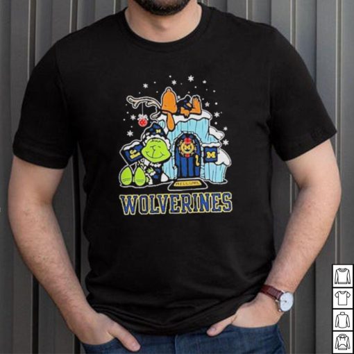 Official michigan Wolverines Grinch Nuts Welcome Christmas T Shirt