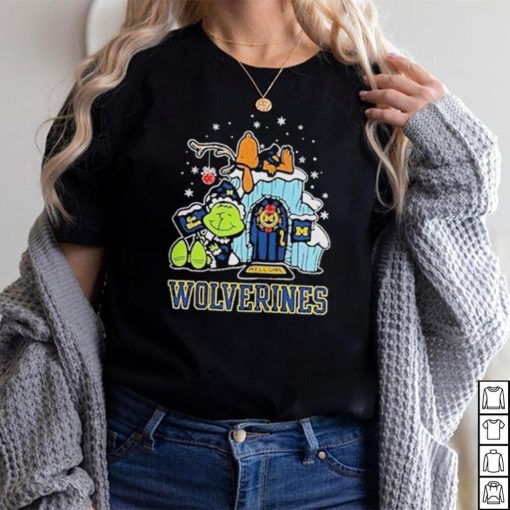 Official michigan Wolverines Grinch Nuts Welcome Christmas T Shirt