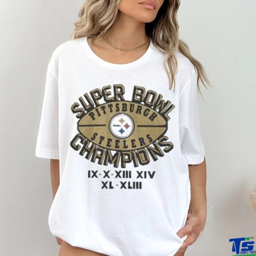 Official nfl Steelers 6 Time Super Bowl Champions 1970 Shirt