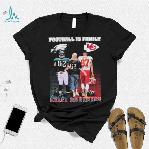 Official official Football Is Family Kelce Brothers Jason Kelce Sexy Batman And Travis Kelce Big Yeti Signatures shirt