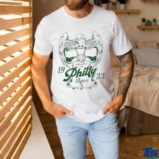 Official philadelphia Eagles The Heart Of Philly Since Grey 1933 shirt