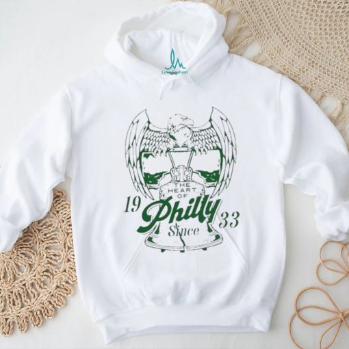 Official philadelphia Eagles The Heart Of Philly Since Grey 1933 shirt