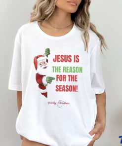 Official santa Claus Jesus Is The Reason For The Season Merry Christmas Shirt