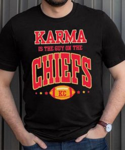 Official swiftie Karma Is The Guy On The Chiefs KC Football T Shirts